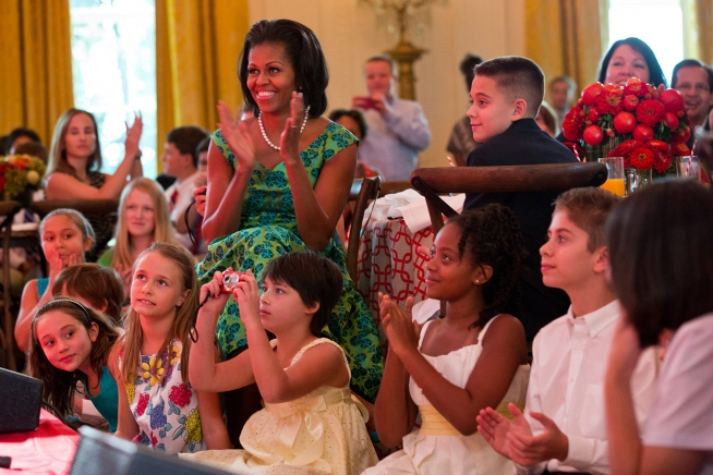 First Lady Michelle Obama at the First-ever Kids' State Dinner